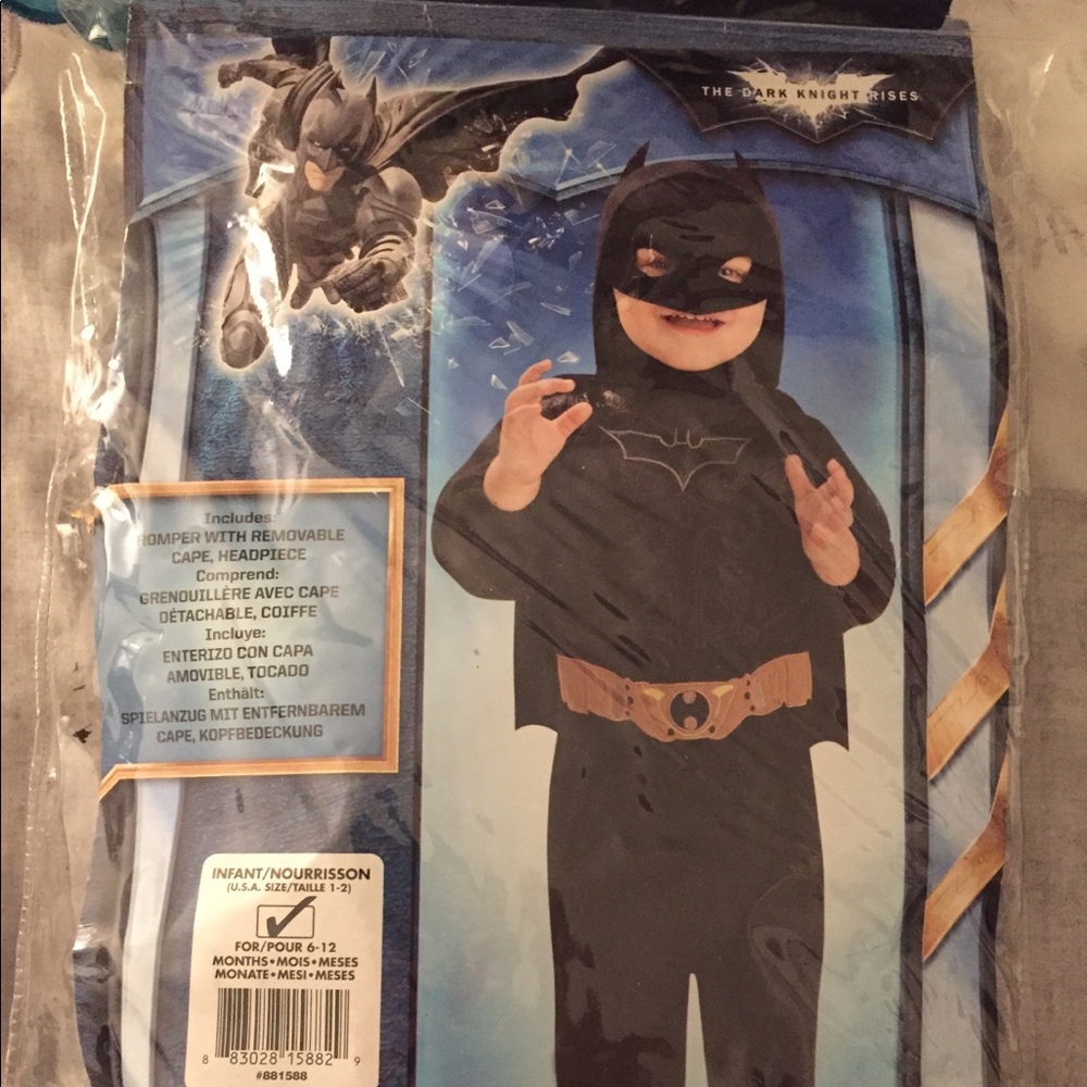 Infant Batman dark knight costume